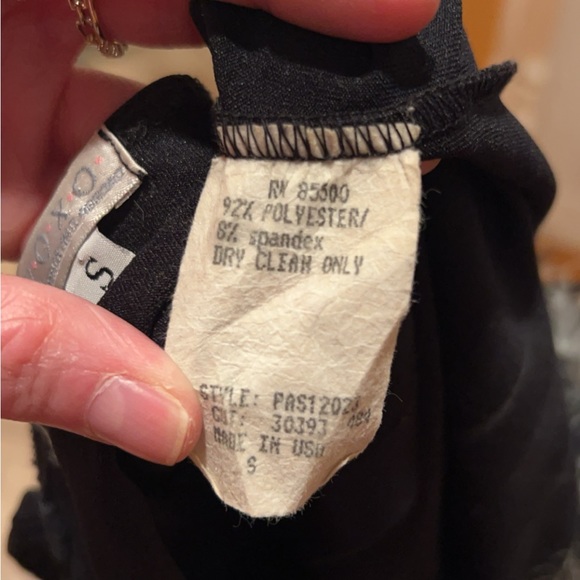 Xoxo | Women’s Black Tank Top Faux Fur Small - Picture 4 of 5